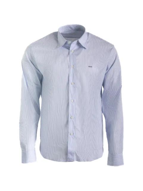 striped-pattern long-sleeve shirt by PRADA