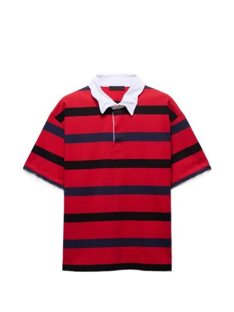 striped polo shirt by PRADA