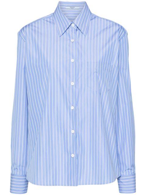 striped poplin shirt by PRADA