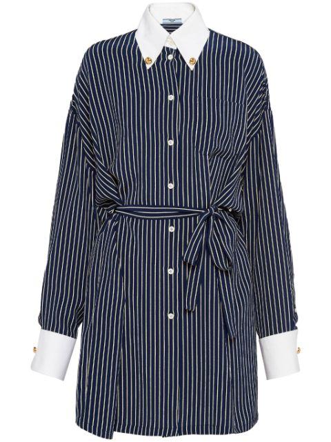 striped silk shirt by PRADA