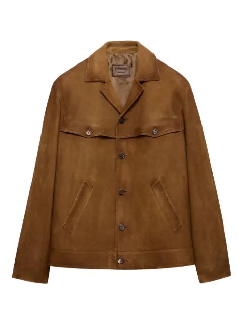 suede blazer by PRADA