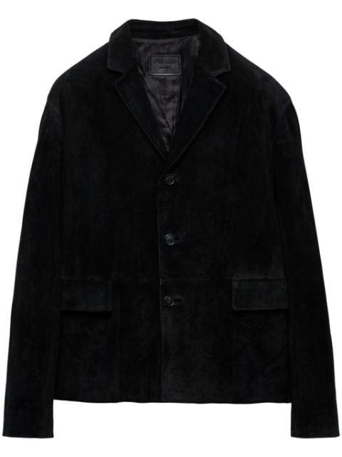 suede blazer by PRADA
