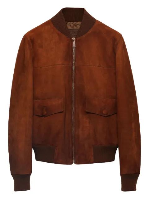 suede blouson jacket by PRADA