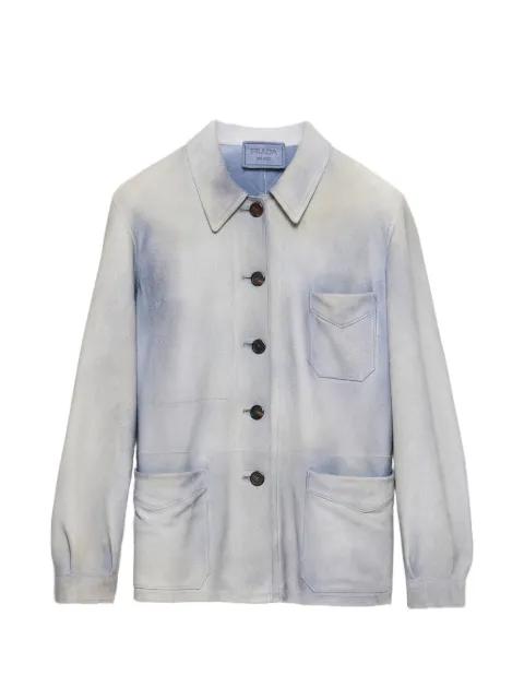 suede caban jacket by PRADA