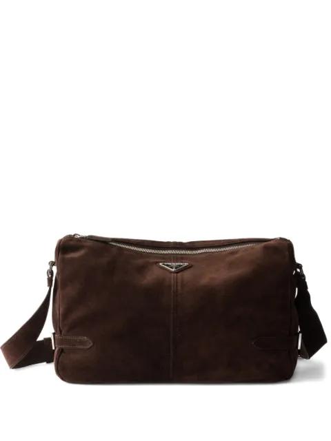 suede messenger bag by PRADA