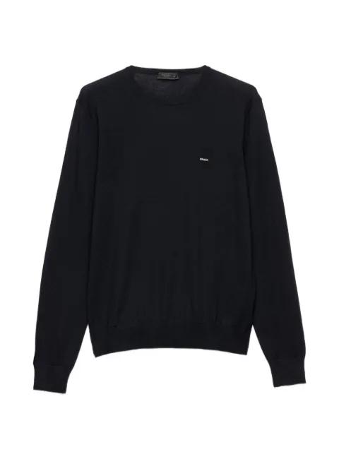 superfine wool crew-neck sweater by PRADA