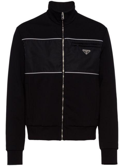 sweatshirt with Re-Nylon details by PRADA