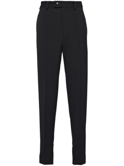 tailored tapered-leg trousers by PRADA