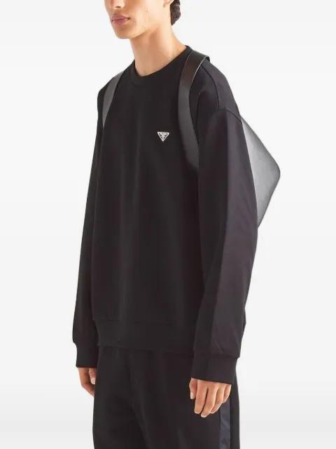 technical cotton sweatshirt by PRADA
