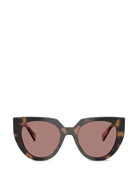 tortoiseshell-effect cat-eye sunglasses by PRADA