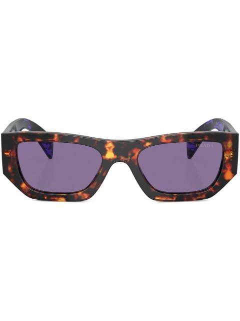 tortoiseshell-effect geometric sunglasses by PRADA
