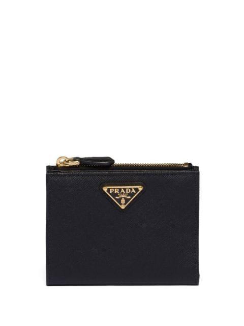 triangle-logo Saffiano leather wallet by PRADA