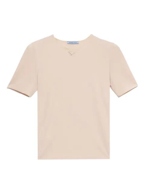 triangle-logo T-shirt by PRADA