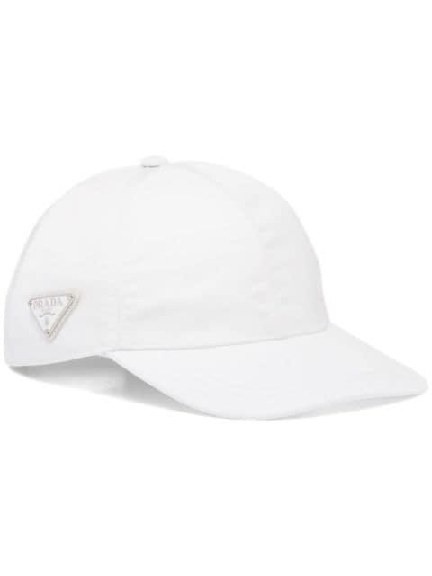 triangle-logo baseball cap by PRADA