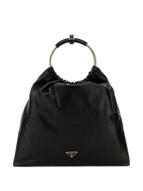 triangle-logo bucket bag by PRADA