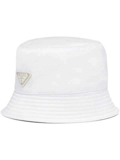 triangle-logo bucket hat by PRADA