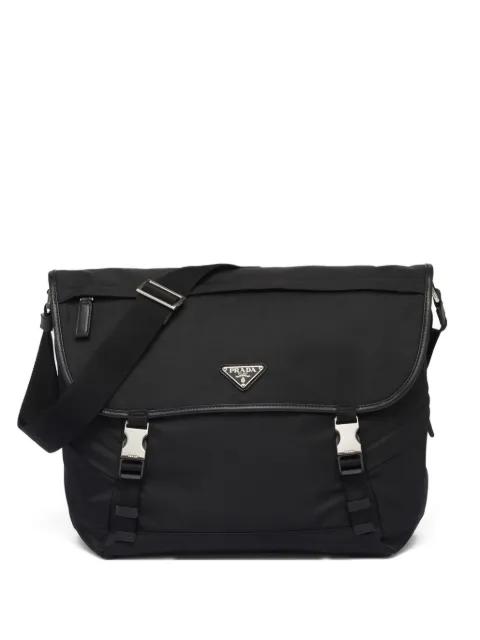 triangle-logo buckle shoulder bag by PRADA