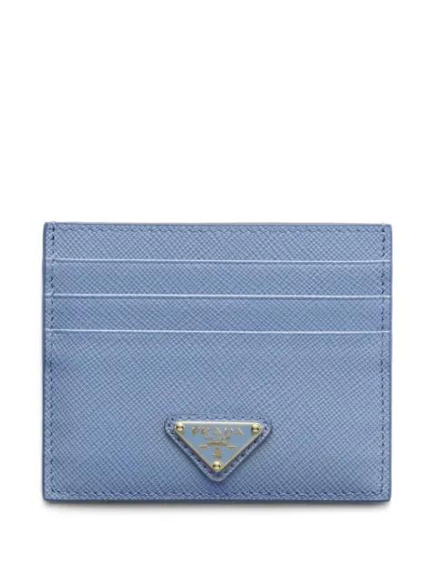 triangle-logo card holder by PRADA