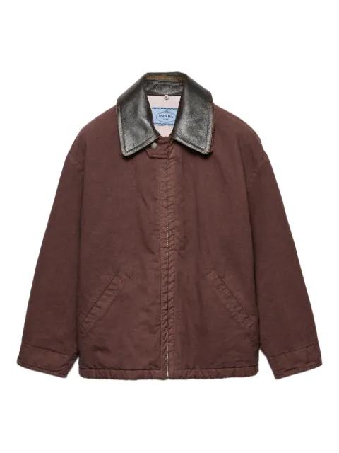 triangle-logo jacket by PRADA