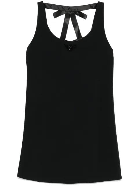 triangle-logo mini dress by PRADA