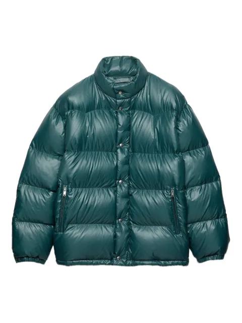 triangle-logo padded jacket by PRADA
