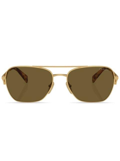 triangle-logo pilot sunglasses by PRADA