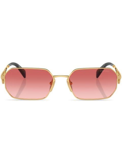 triangle-logo rectangular sunglasses by PRADA