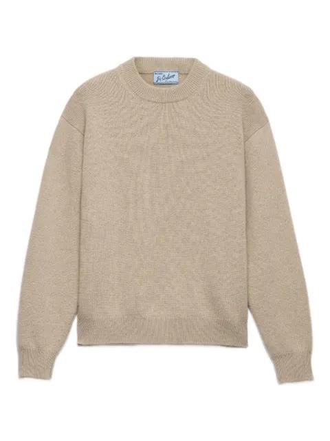 triangle-logo ribbed sweater by PRADA