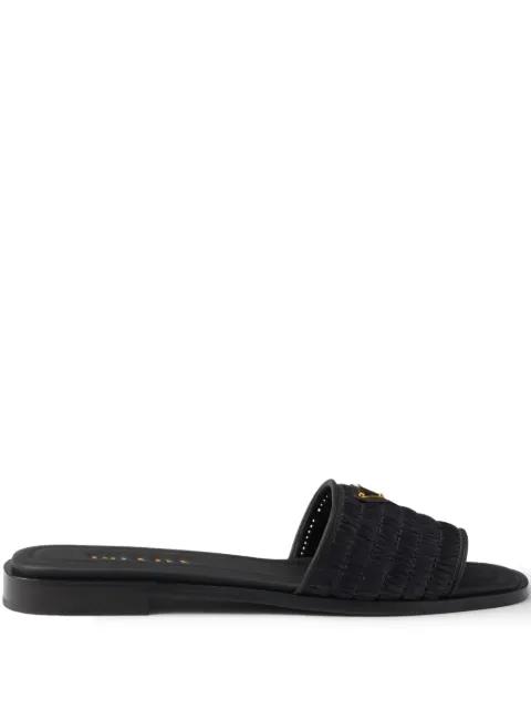 triangle-logo sandals by PRADA