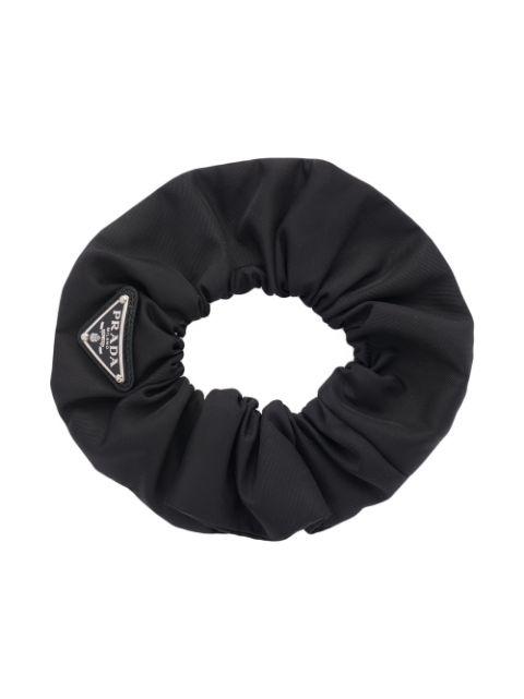 triangle-logo scrunchie by PRADA