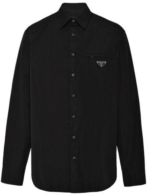 triangle-logo shirt by PRADA