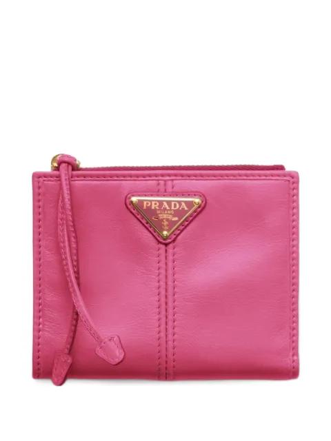 triangle-logo small wallet by PRADA