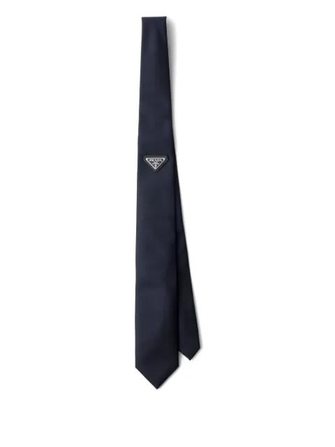 triangle-logo tie by PRADA