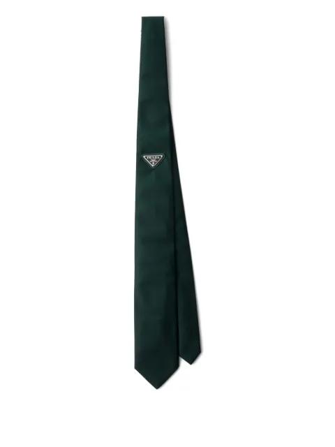 triangle-logo tie by PRADA