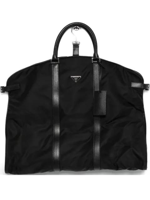 triangle-logo travel bag by PRADA