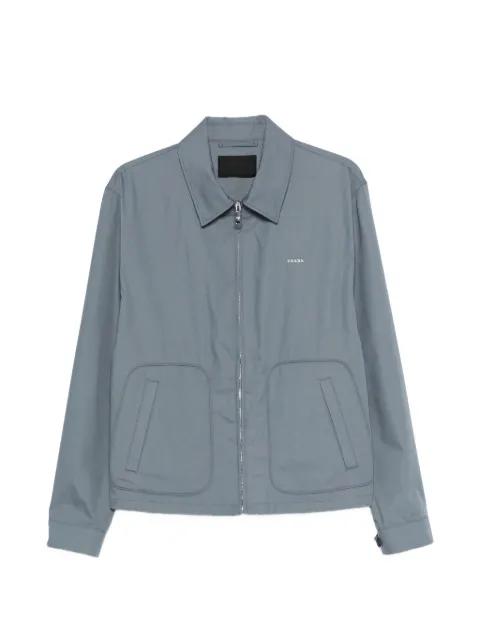 triangle-logo zipped jacket by PRADA