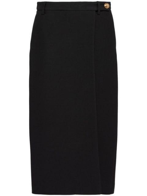 tricotine midi skirt by PRADA