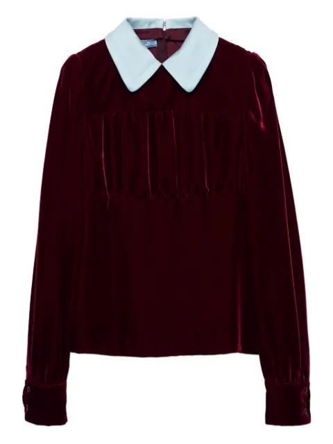 velvet top by PRADA