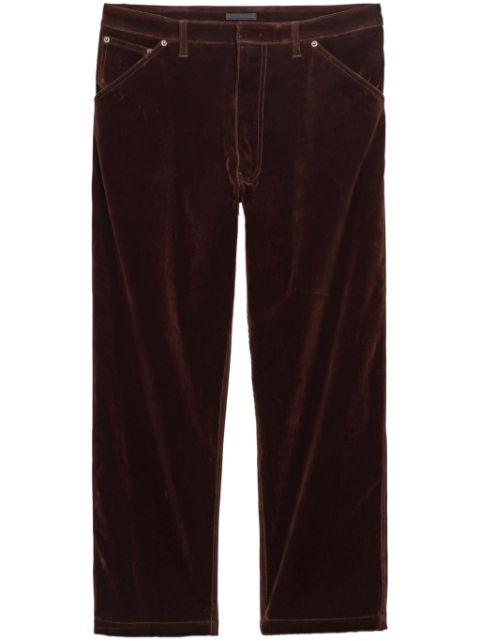velvet trousers by PRADA