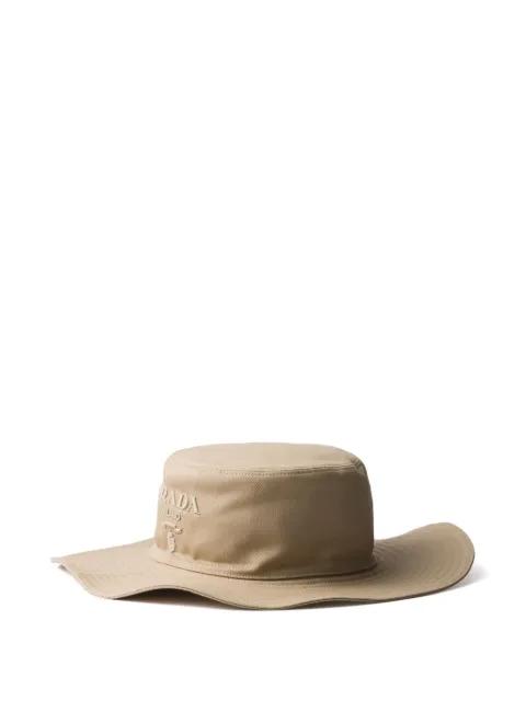 wide-brimmed drill hat by PRADA