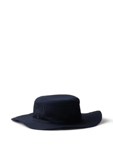 wide-brimmed drill hat by PRADA