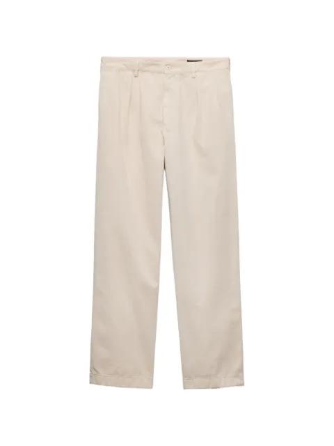 wide-leg cotton trousers by PRADA