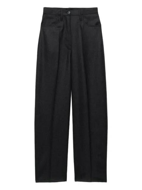 wool flannel trousers by PRADA