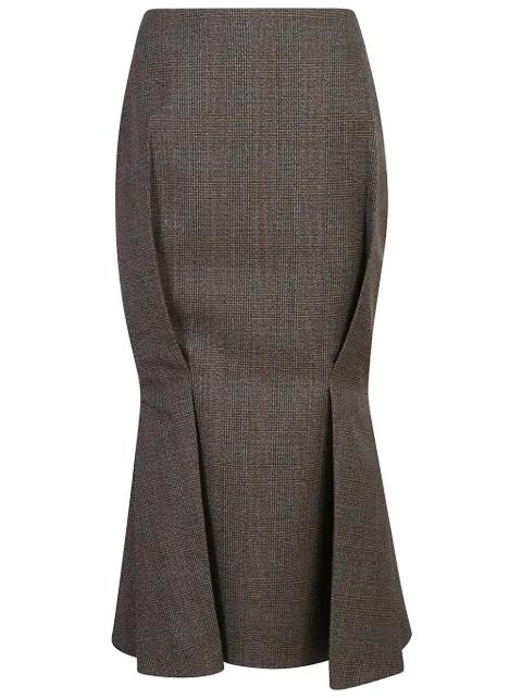 wool flared skirt by PRADA