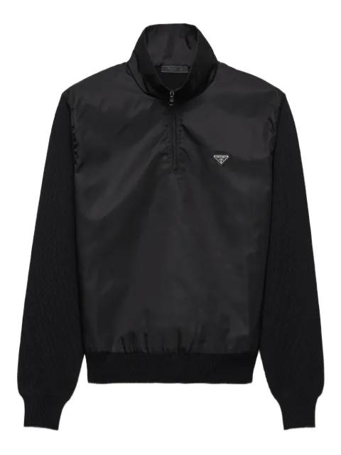 wool half-zipper sweater by PRADA