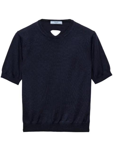 wool knitted top by PRADA