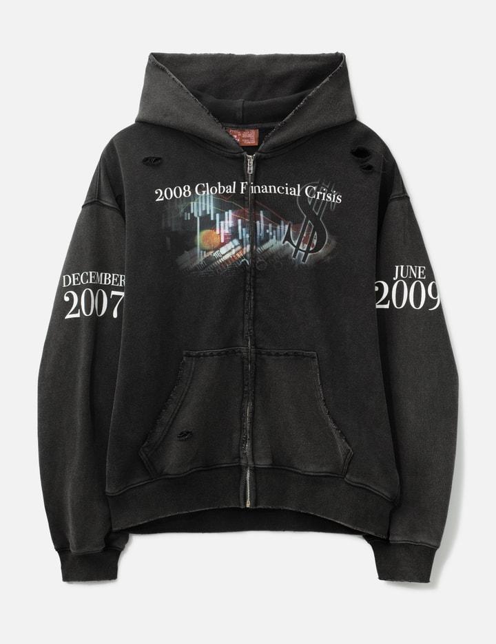 Financial Crisis Destroyed Hoodie by PRAYING