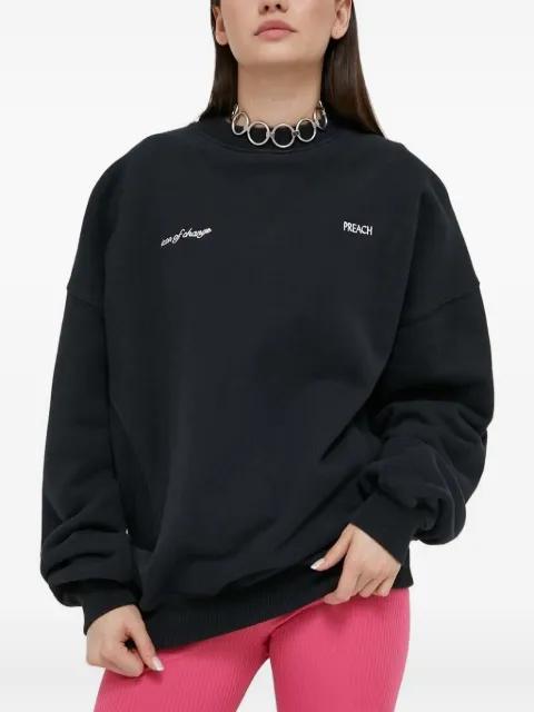 embroidered long-sleeve sweatshirt by PREACH