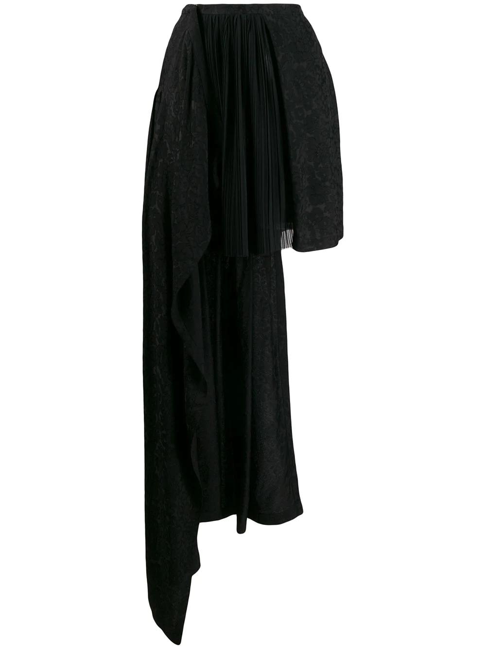 asymmetric jacquard skirt by PREEN BY THORNTON BREGAZZI