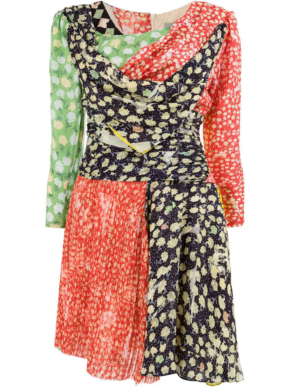 short printed dress by PREEN BY THORNTON BREGAZZI